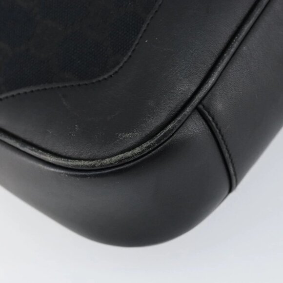 GUCCI GG Canvas Bamboo Shoulder Bag 2way Black Silver 001 4095 Auth ep11959 - Picture 13 of 16